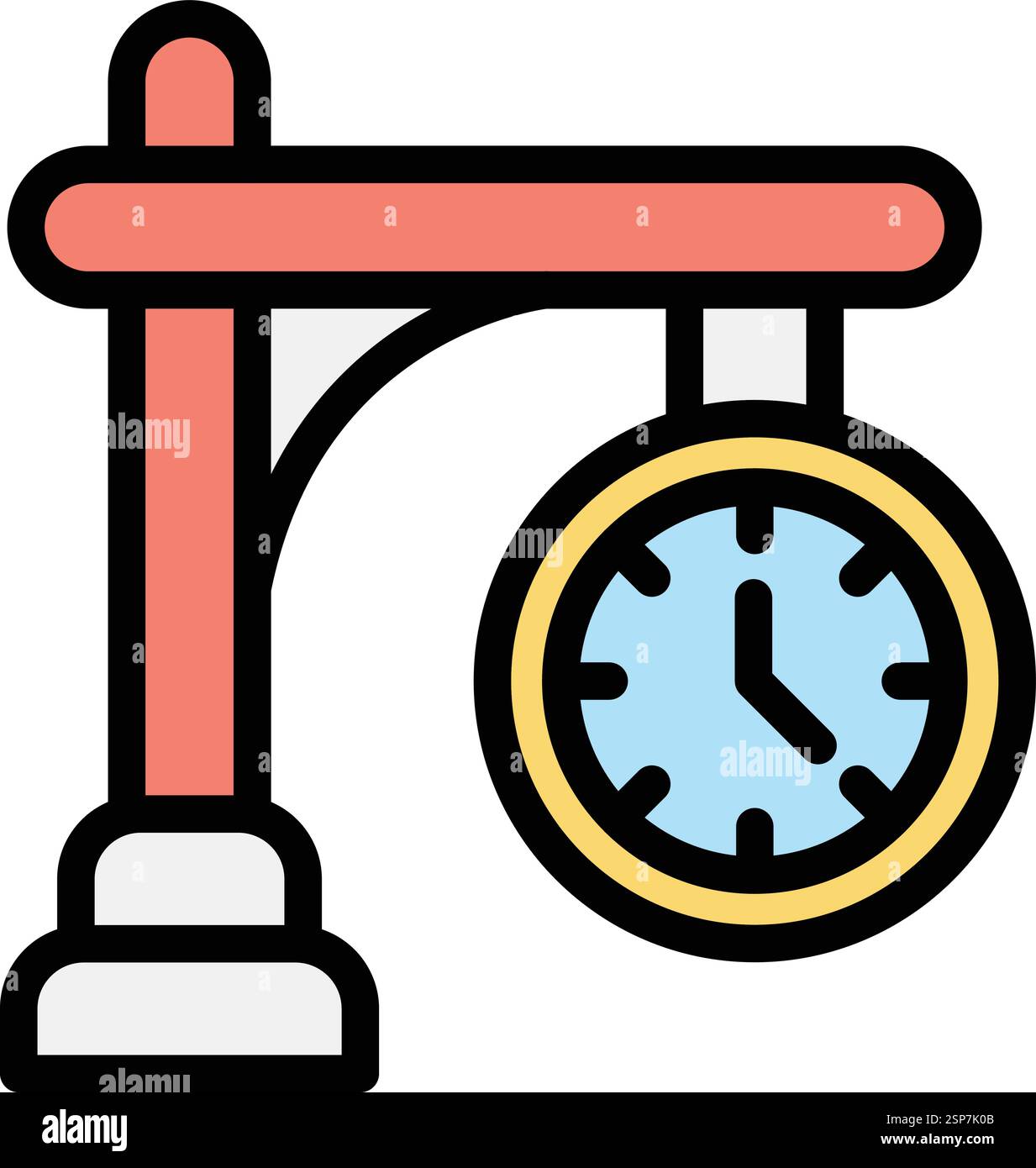 Clock Vector Icon Design Illustration Stock Vector