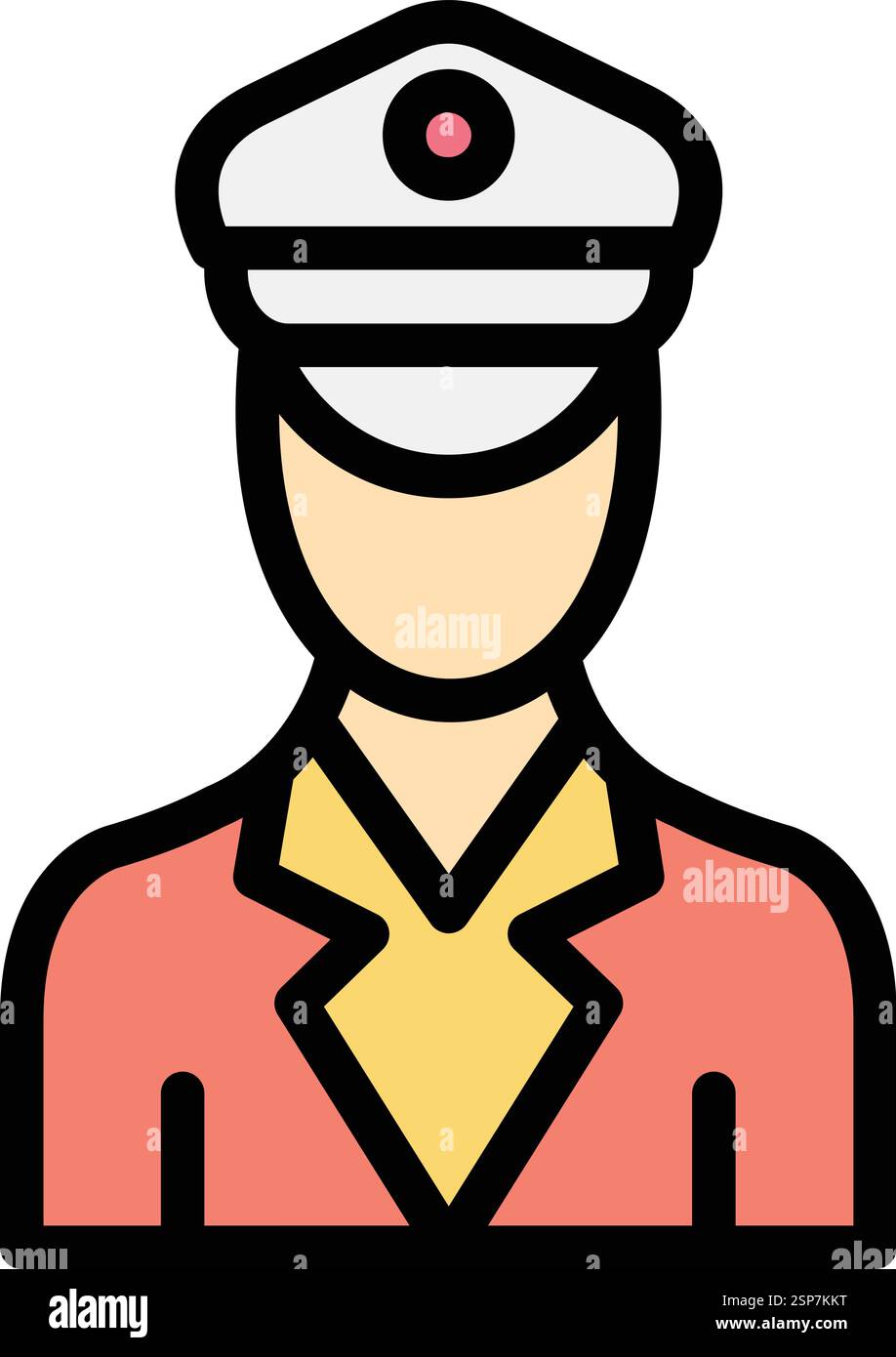 Officer Vector Icon Design Illustration Stock Vector Image & Art - Alamy