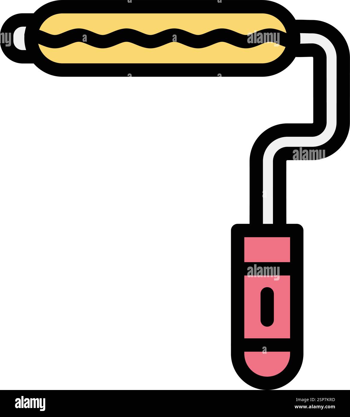 Paint roller Vector Icon Design Illustration Stock Vector