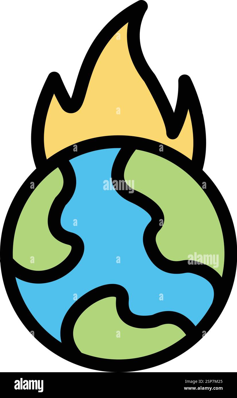 Flame Vector Icon Design Illustration Stock Vector