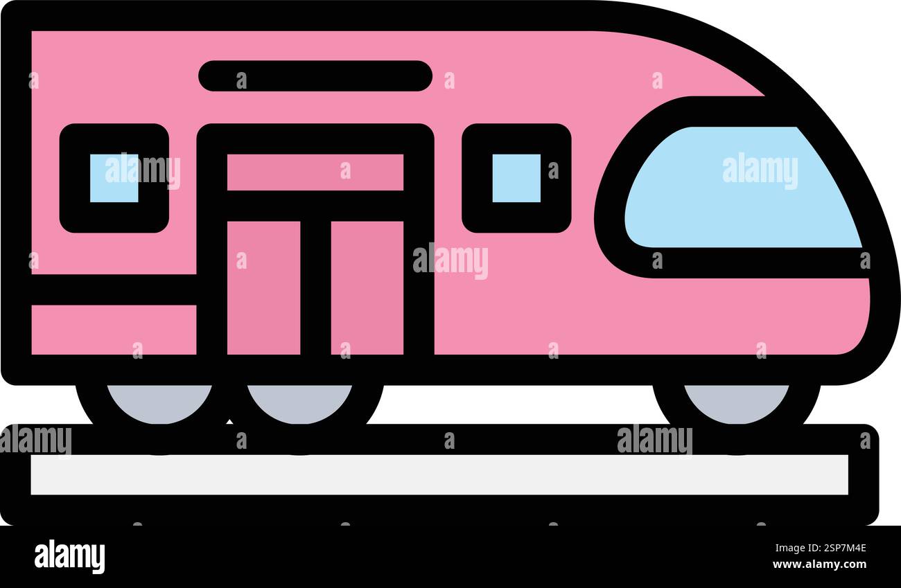 Train Vector Icon Design Illustration Stock Vector