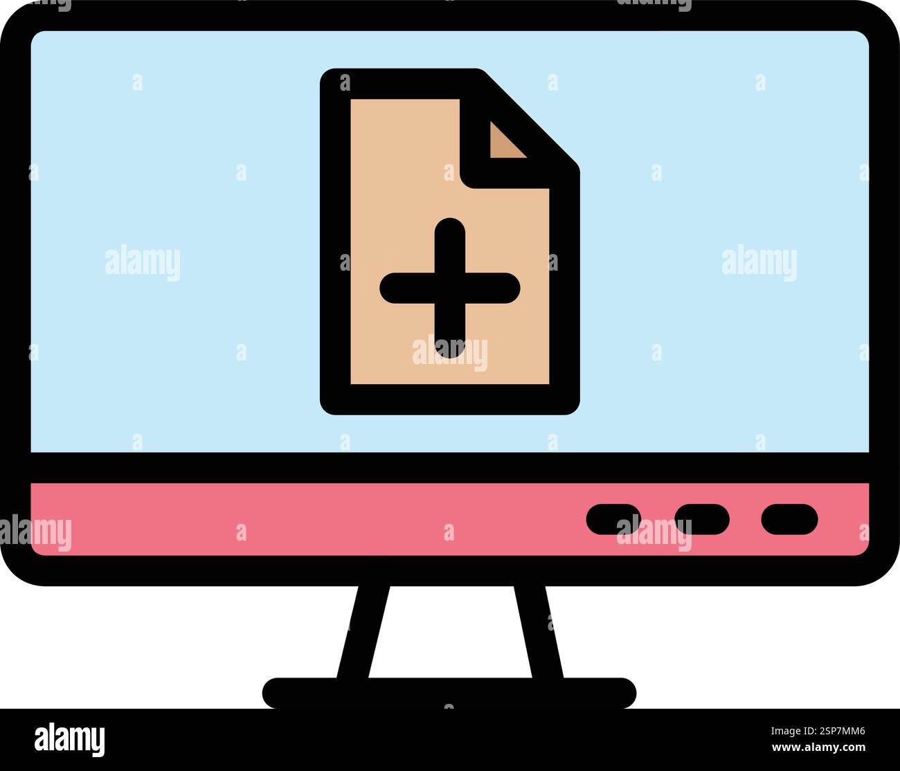 New file Vector Icon Design Illustration Stock Vector