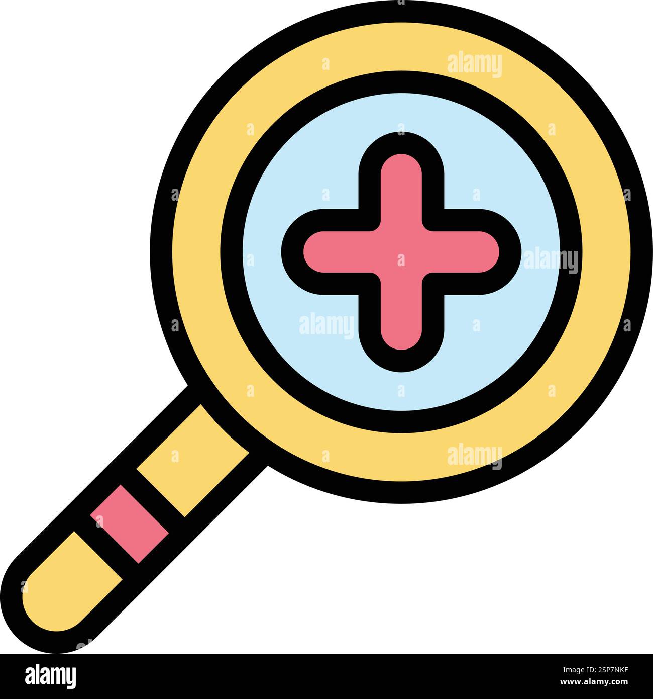 Zoom in Vector Icon Design Illustration Stock Vector
