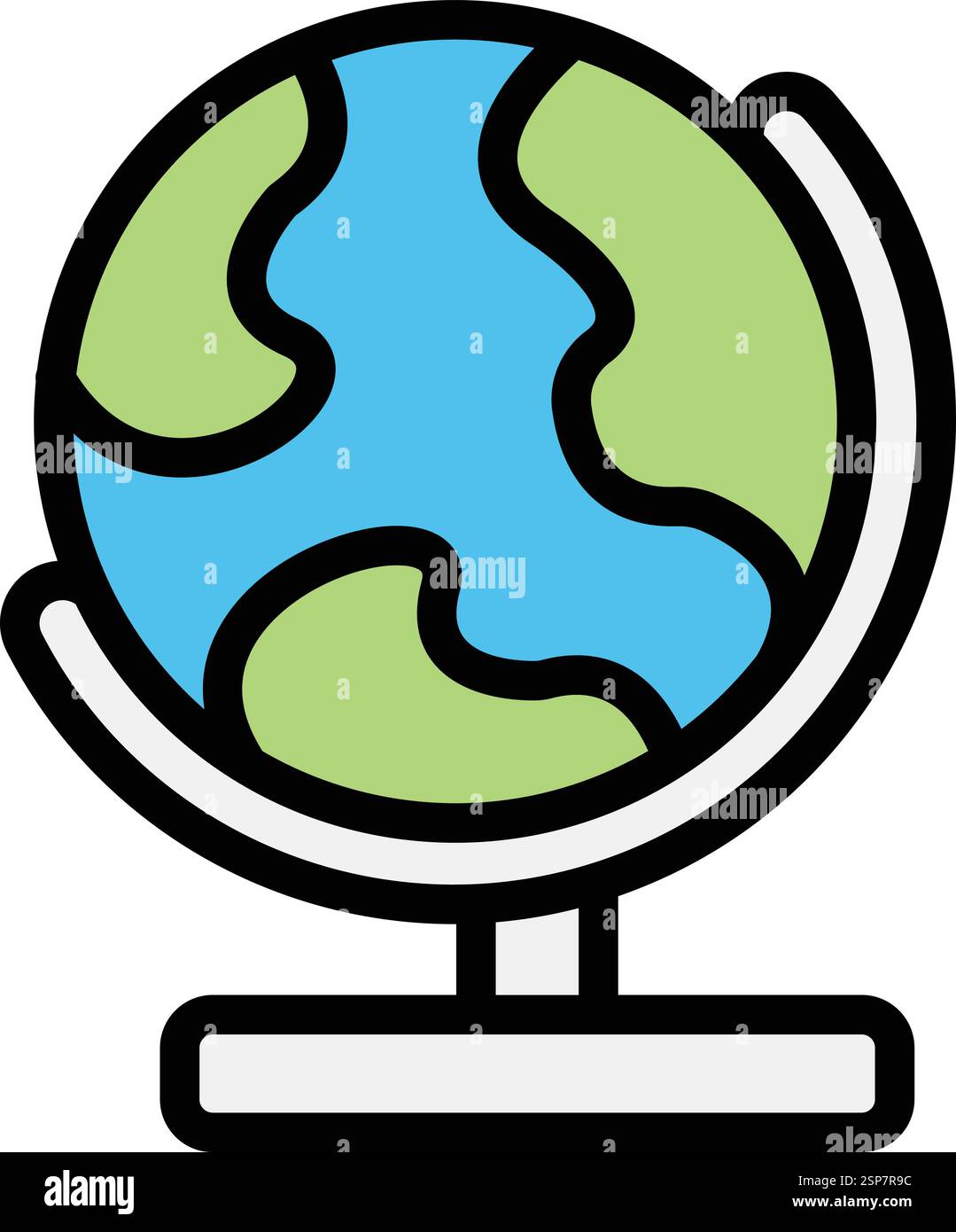 Globe Vector Icon Design Illustration Stock Vector