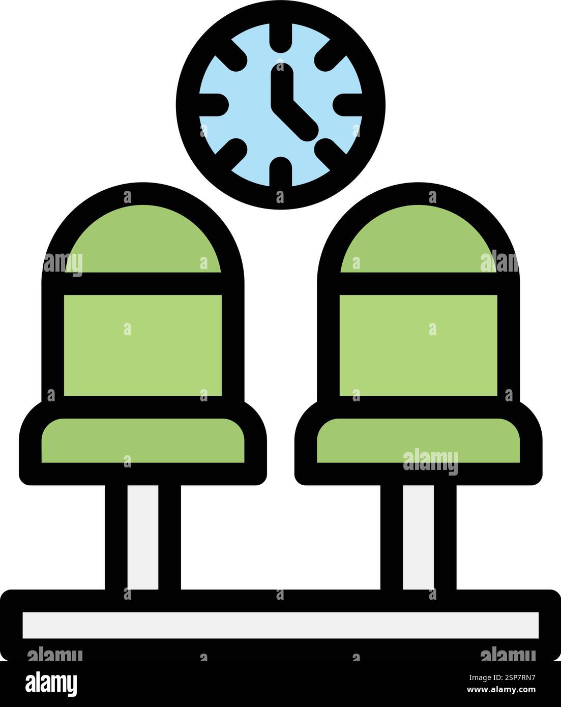 Waiting room Vector Icon Design Illustration Stock Vector