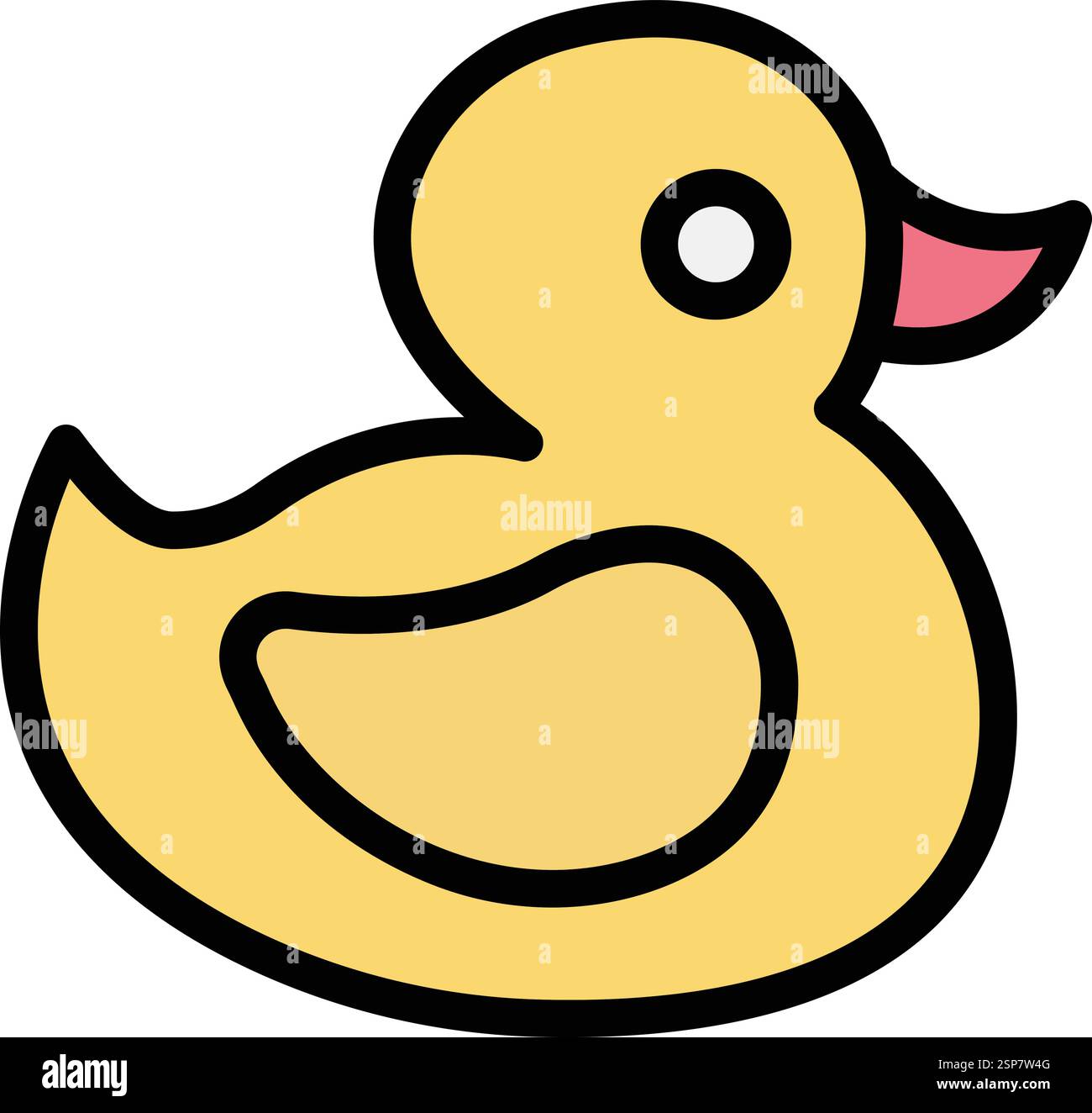 Rubber duck Vector Icon Design Illustration Stock Vector