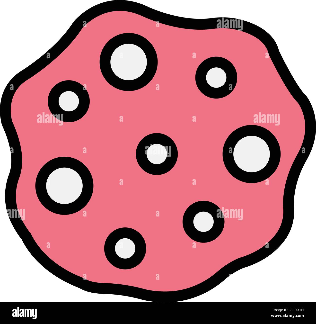 Asteroid Vector Icon Design Illustration Stock Vector