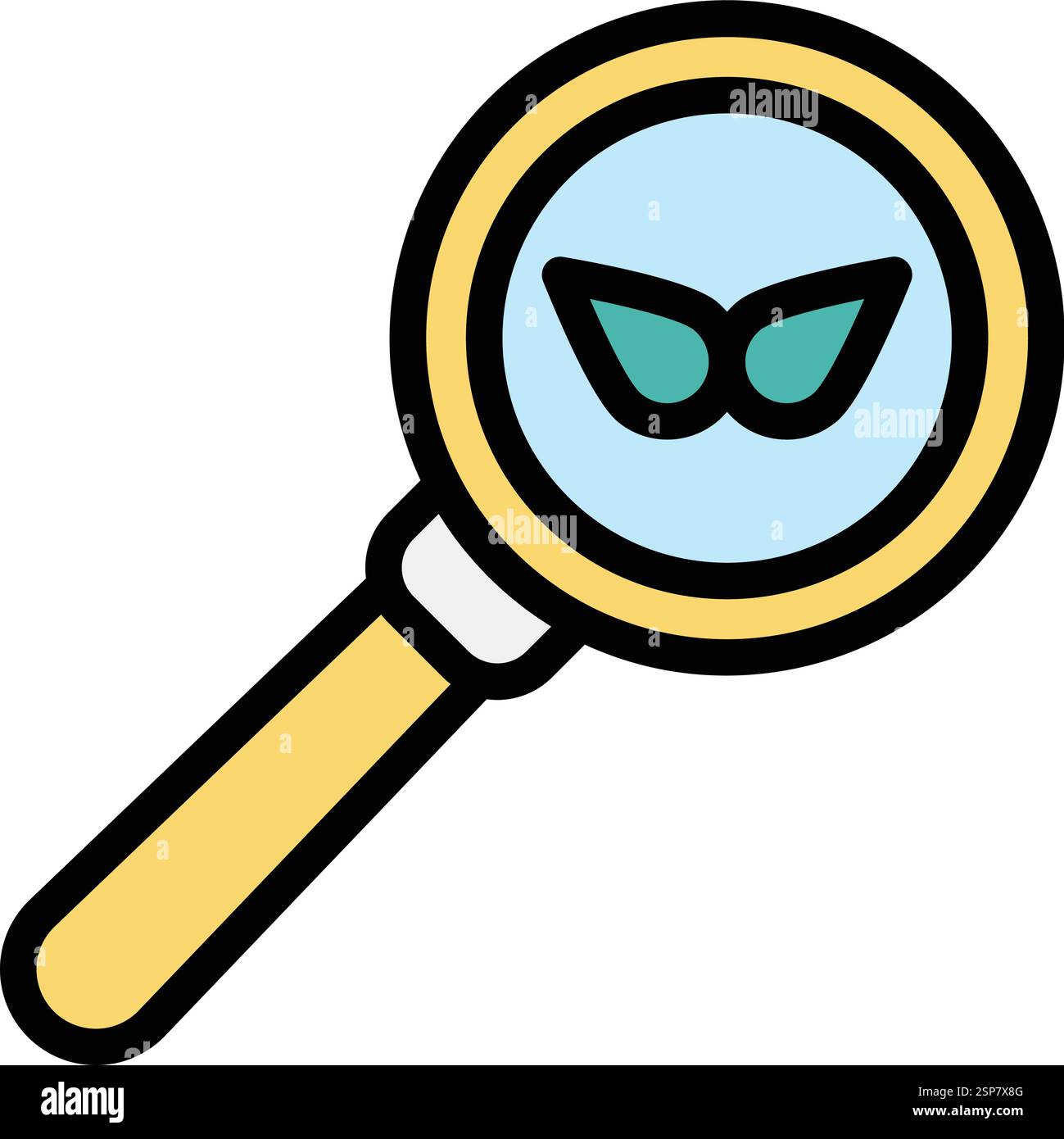 Magnifying glass Vector Icon Design Illustration Stock Vector