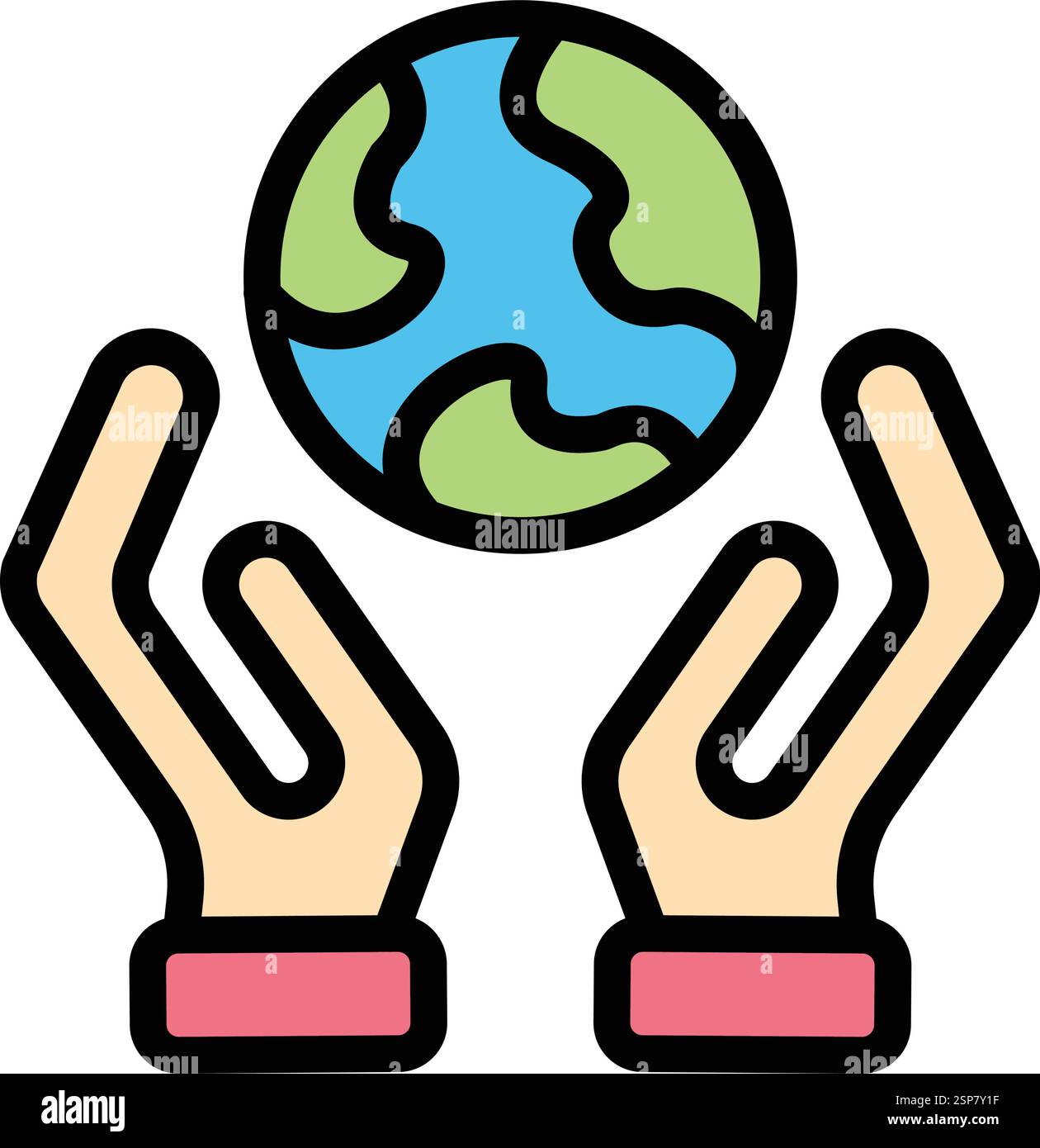 Save the World Vector Icon Design Illustration Stock Vector
