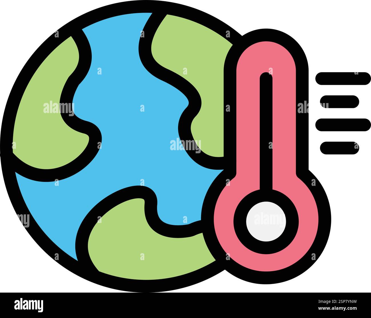 Global warming Vector Icon Design Illustration Stock Vector