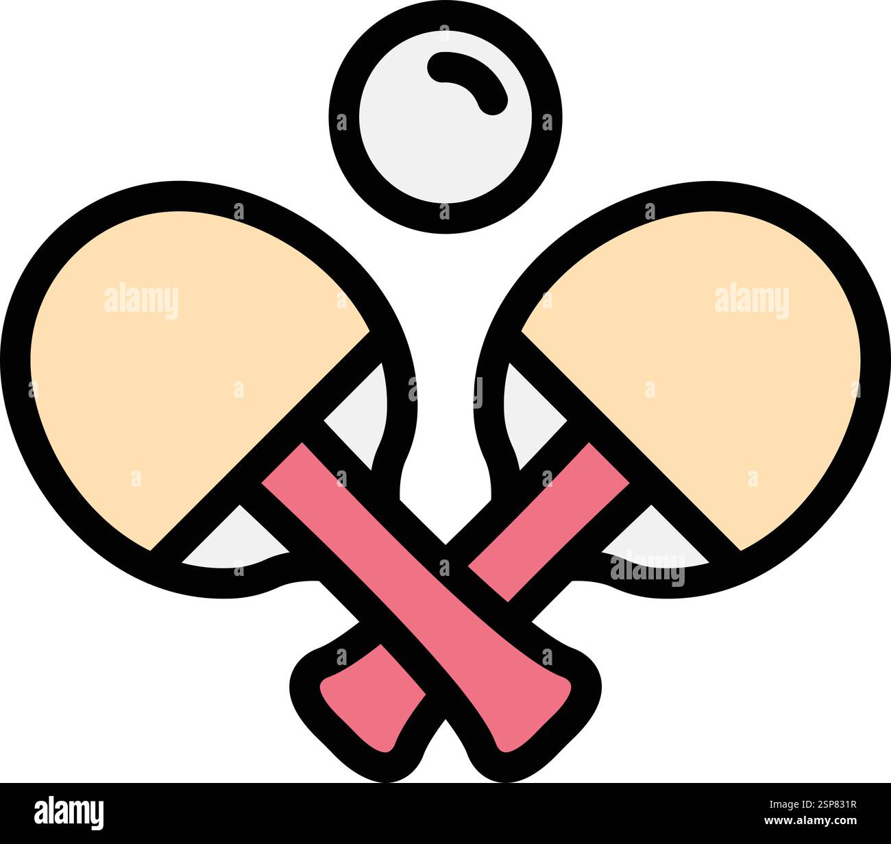Table tennis Vector Icon Design Illustration Stock Vector