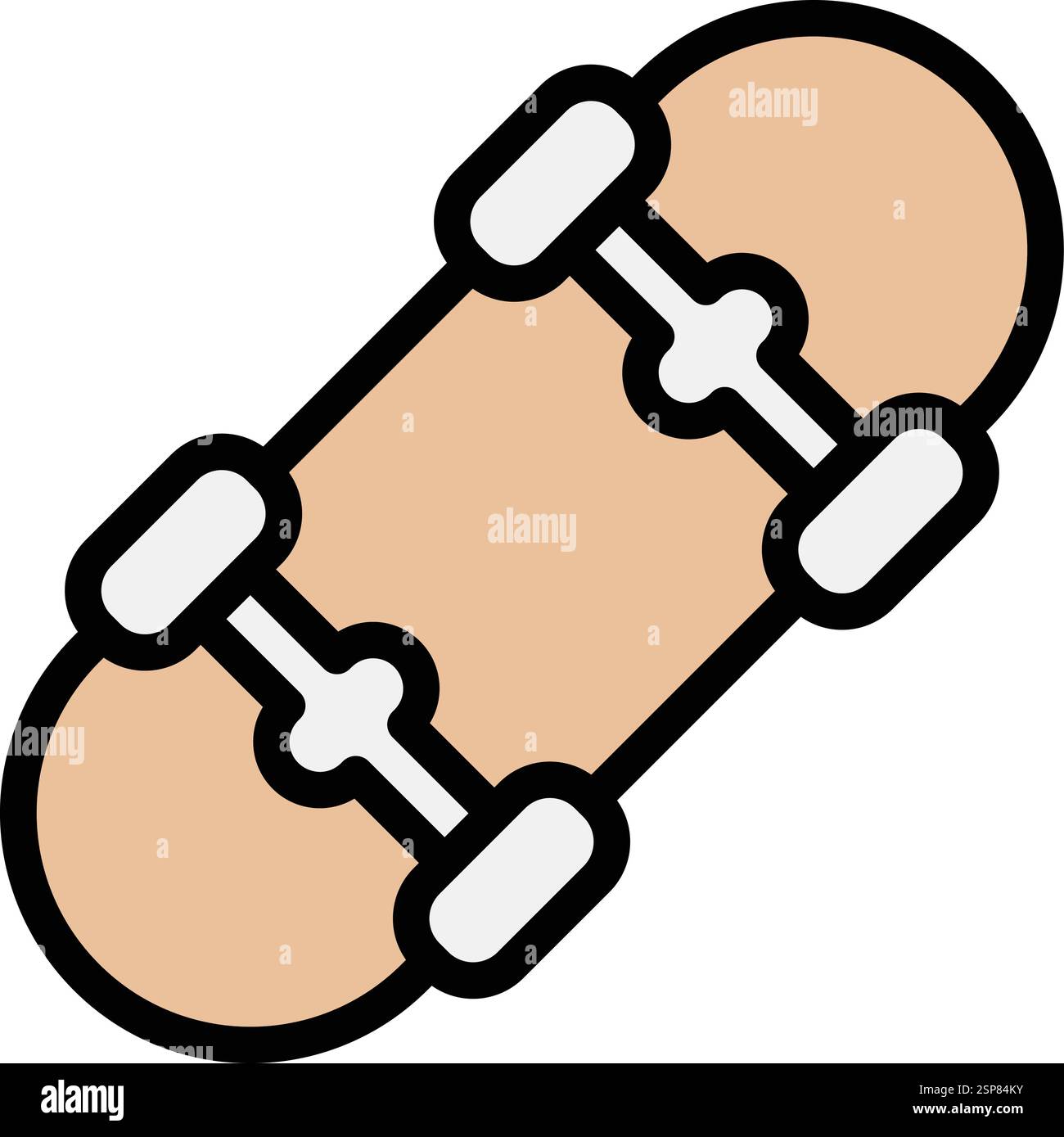 Skateboard Vector Icon Design Illustration Stock Vector