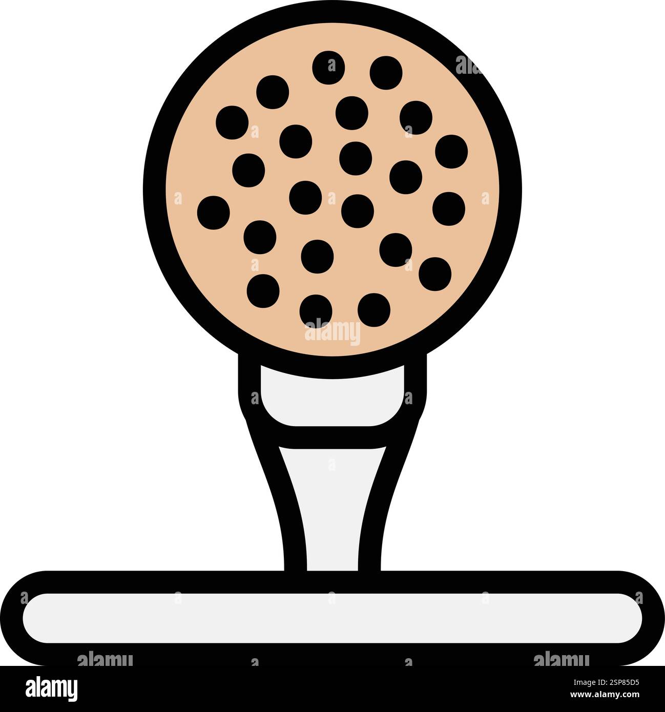 Golf ball Vector Icon Design Illustration Stock Vector