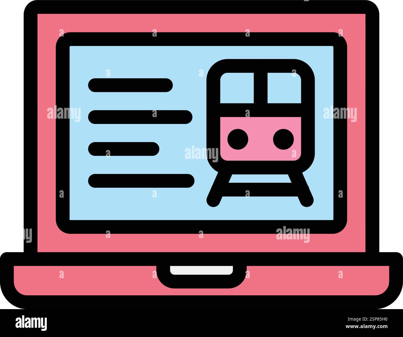Online booking Vector Icon Design Illustration Stock Vector