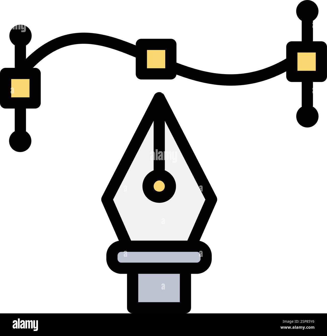 Pen tool Vector Icon Design Illustration Stock Vector
