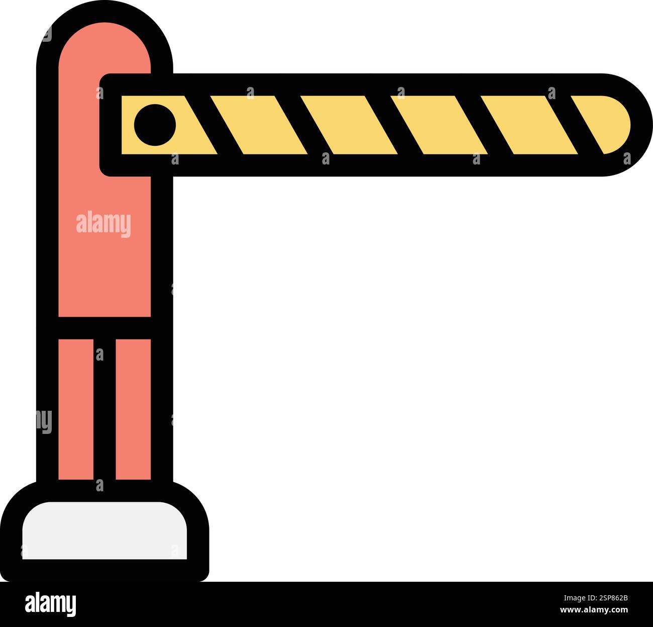Barrier Vector Icon Design Illustration Stock Vector