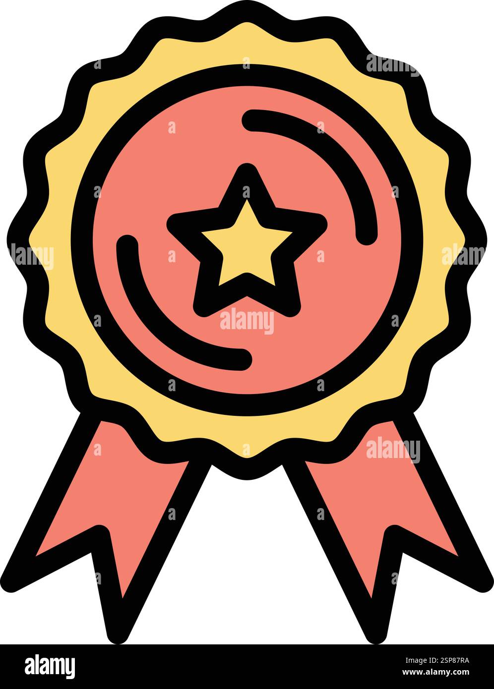 Award Vector Icon Design Illustration Stock Vector