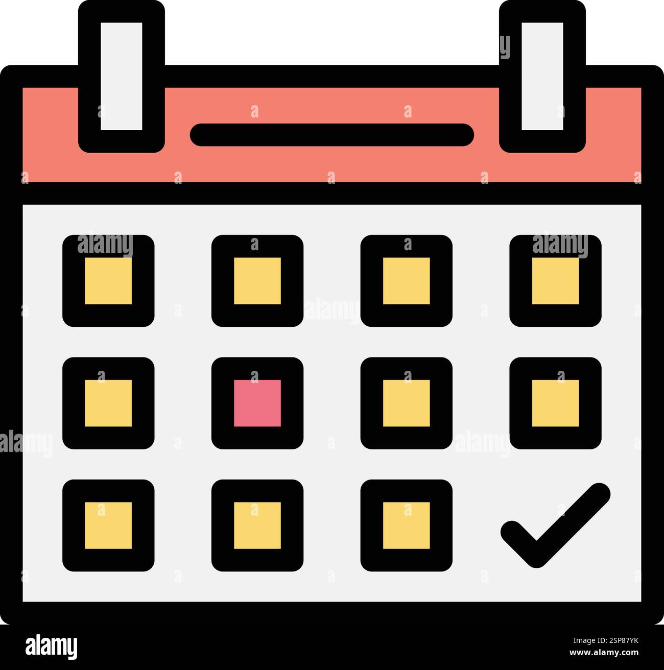 Calendar Vector Icon Design Illustration Stock Vector