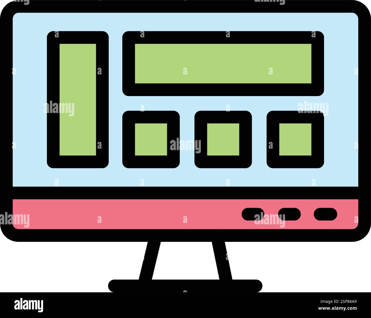 Layout Vector Icon Design Illustration Stock Vector