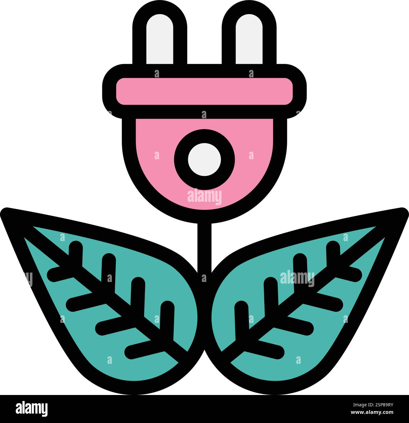 Power plug Vector Icon Design Illustration Stock Vector