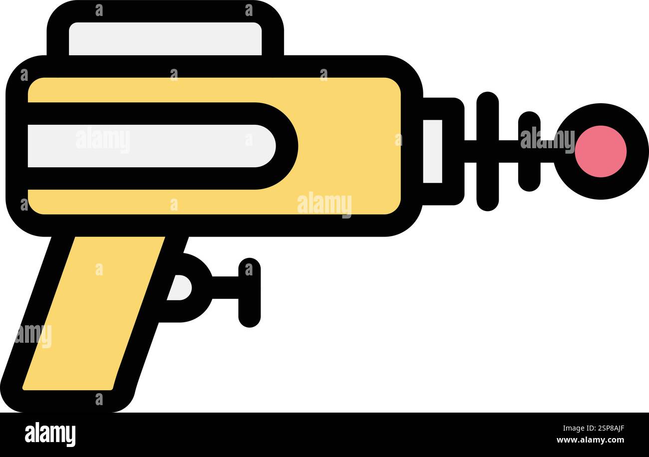 Laser gun Vector Icon Design Illustration Stock Vector