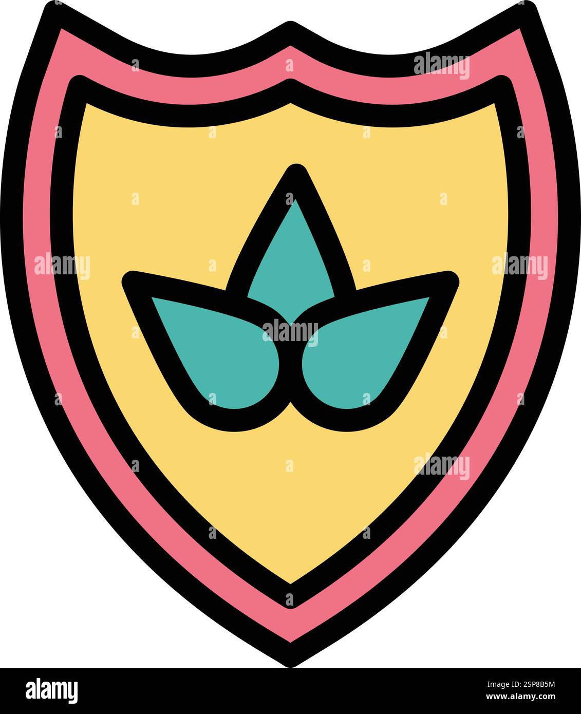 Shield Vector Icon Design Illustration Stock Vector