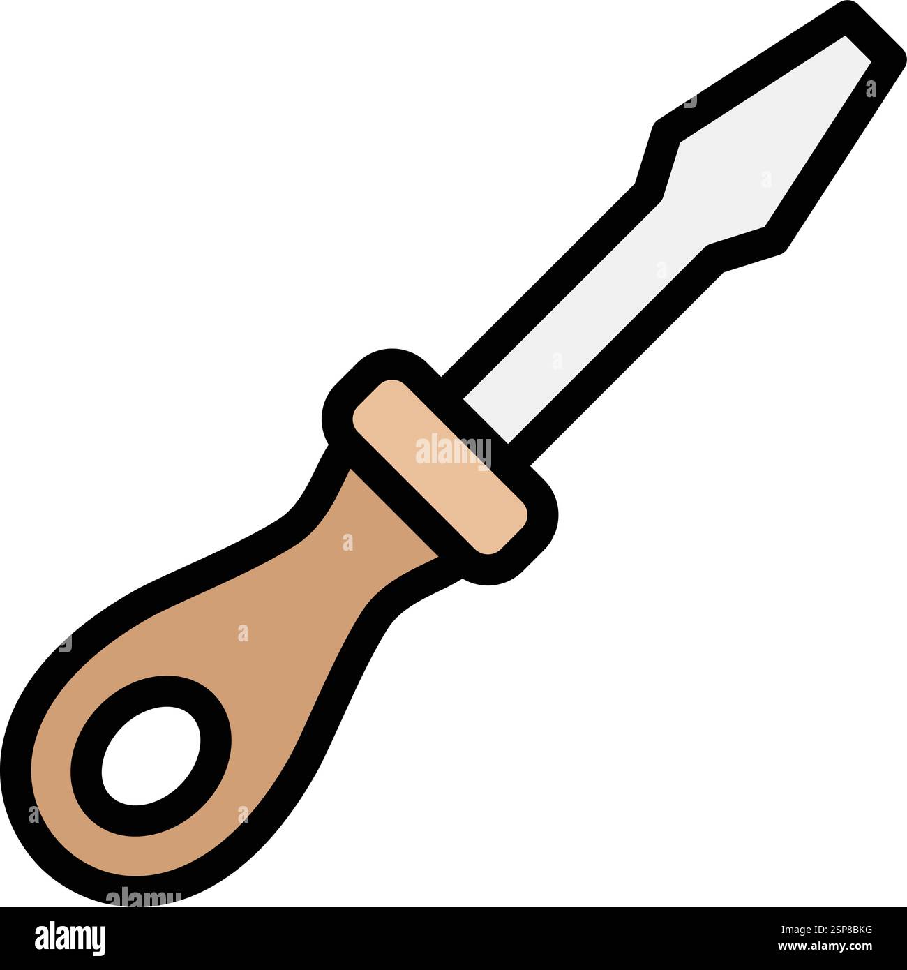 Screwdriver Vector Icon Design Illustration Stock Vector