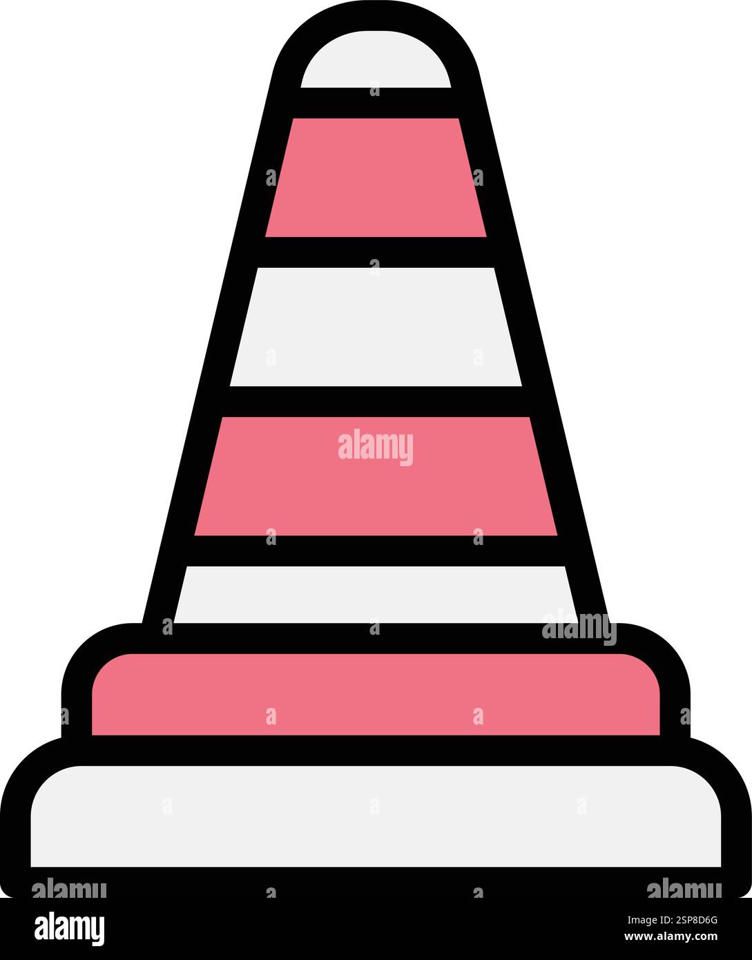 Traffic cone Vector Icon Design Illustration Stock Vector