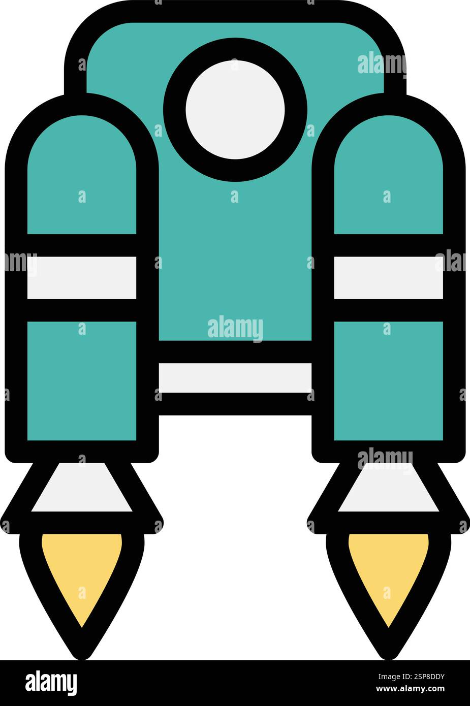 Jetpack Vector Icon Design Illustration Stock Vector
