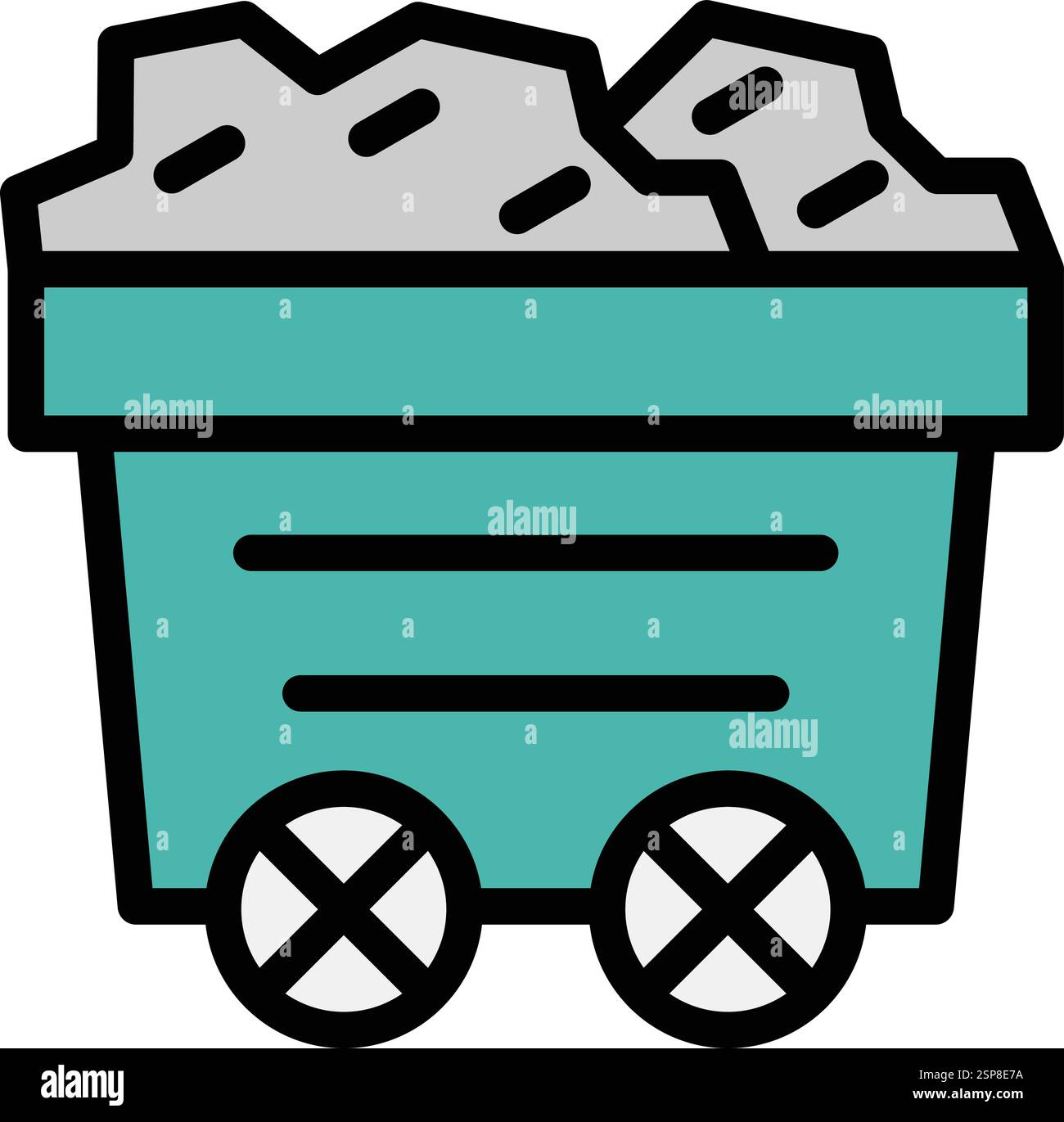 Mine Vector Icon Design Illustration Stock Vector