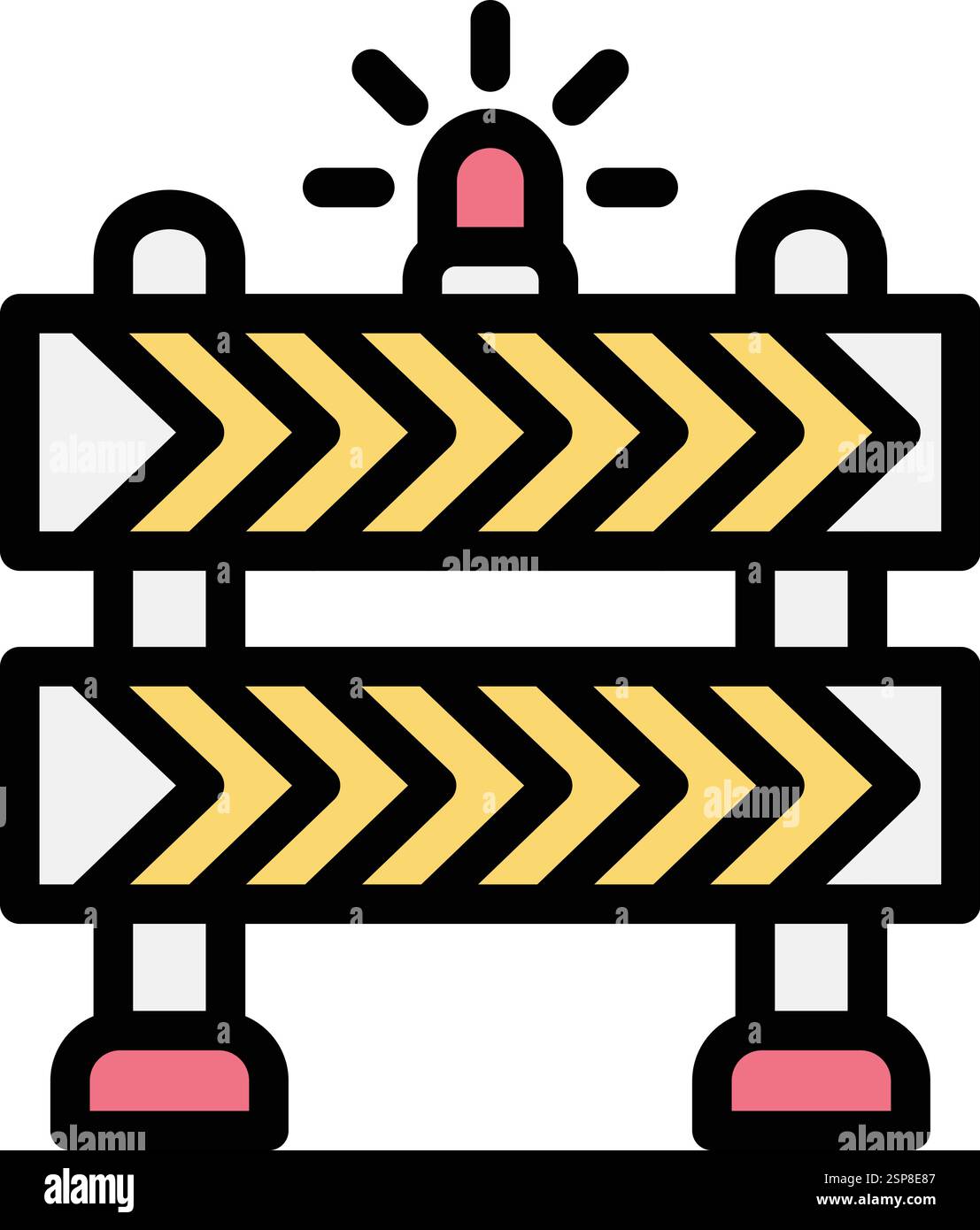 Barrier Vector Icon Design Illustration Stock Vector