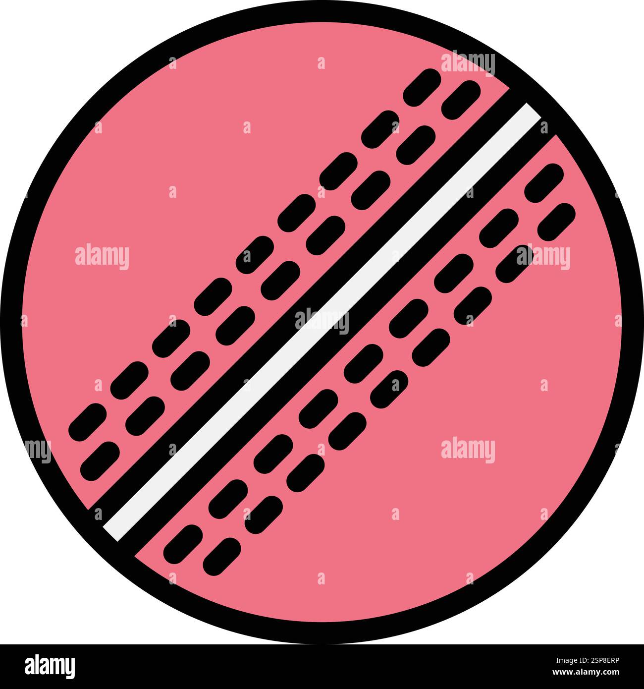 Cricket ball Vector Icon Design Illustration Stock Vector