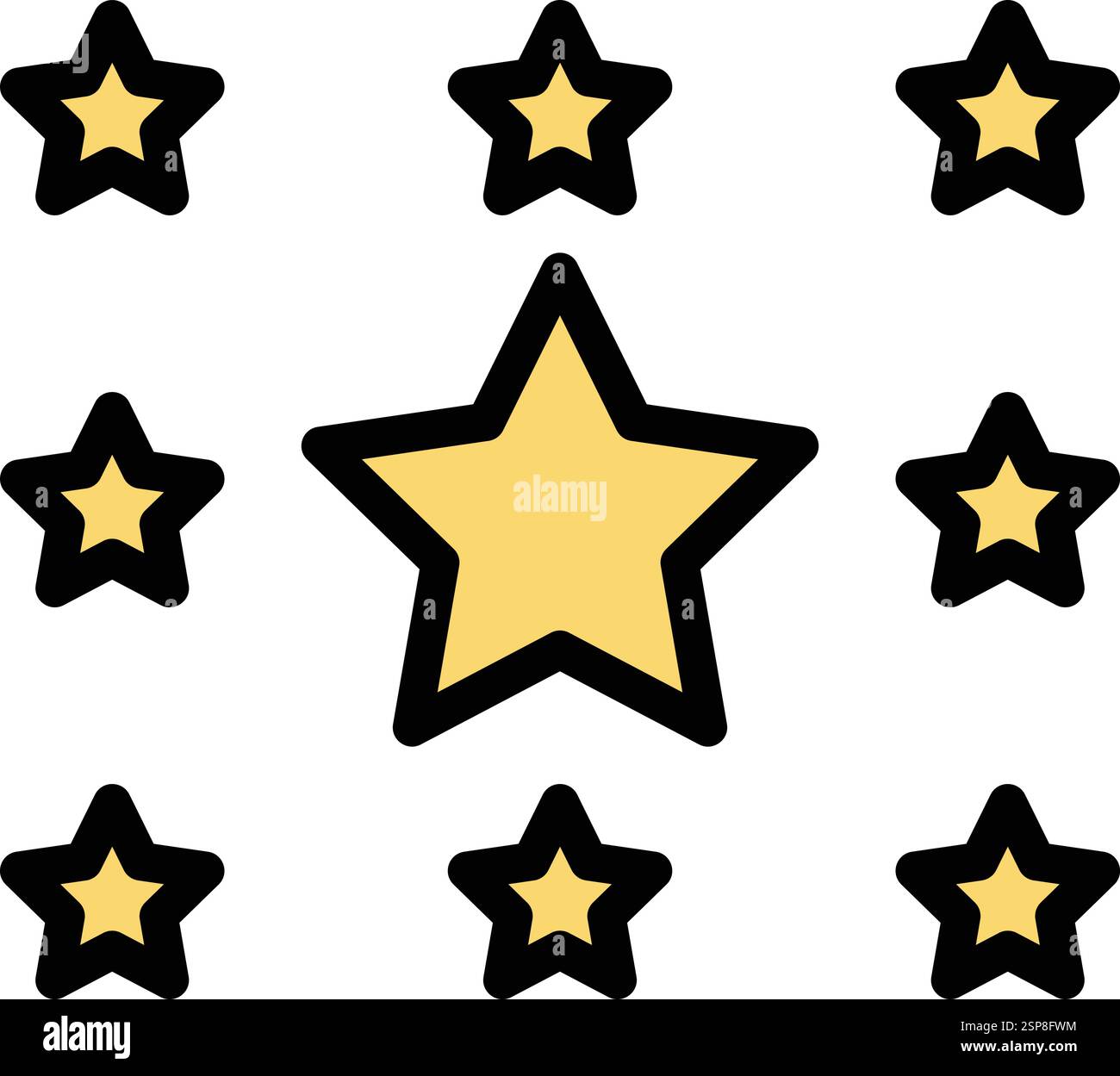 Star Vector Icon Design Illustration Stock Vector