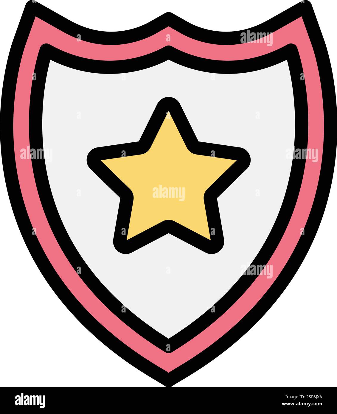 Shield Vector Icon Design Illustration Stock Vector