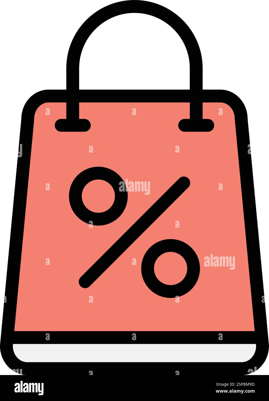 Shopping bag Vector Icon Design Illustration Stock Vector