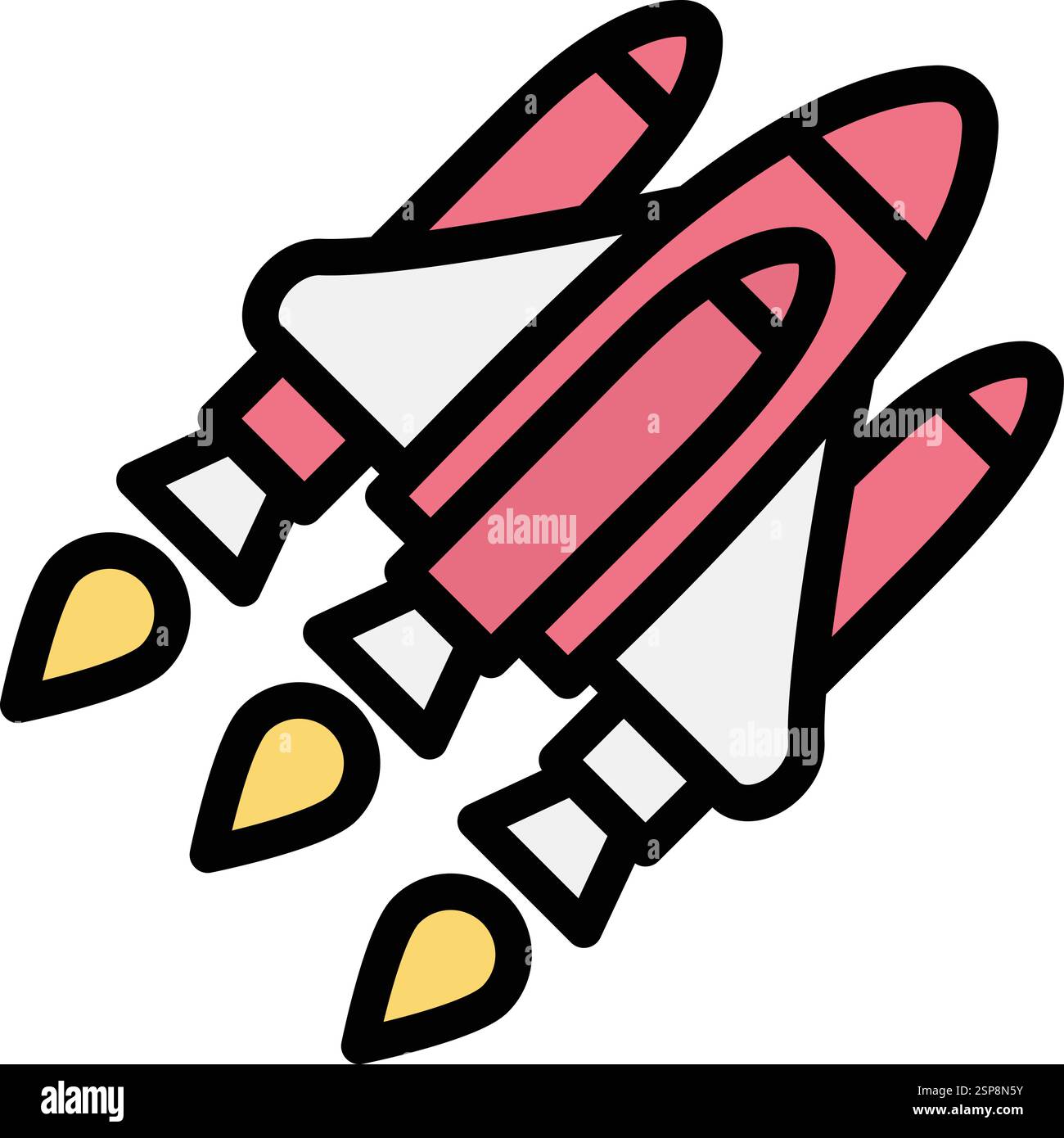 Space shuttle Vector Icon Design Illustration Stock Vector