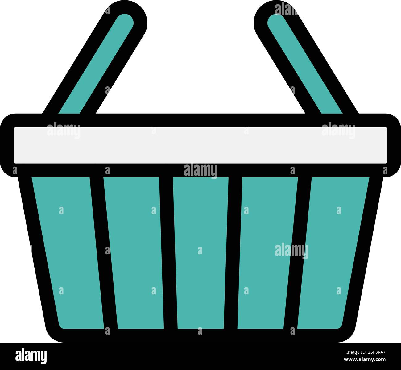 Shopping basket Vector Icon Design Illustration Stock Vector