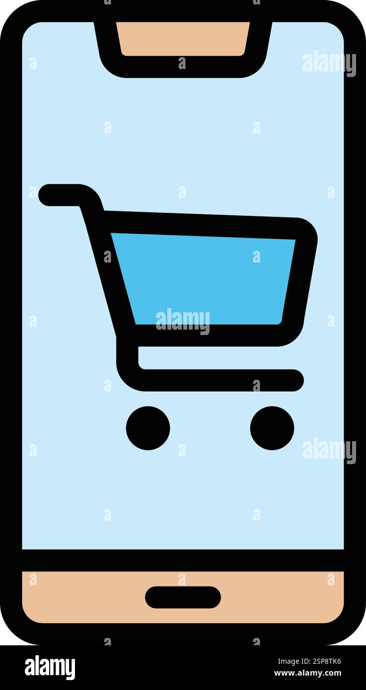 Online shop Vector Icon Design Illustration Stock Vector
