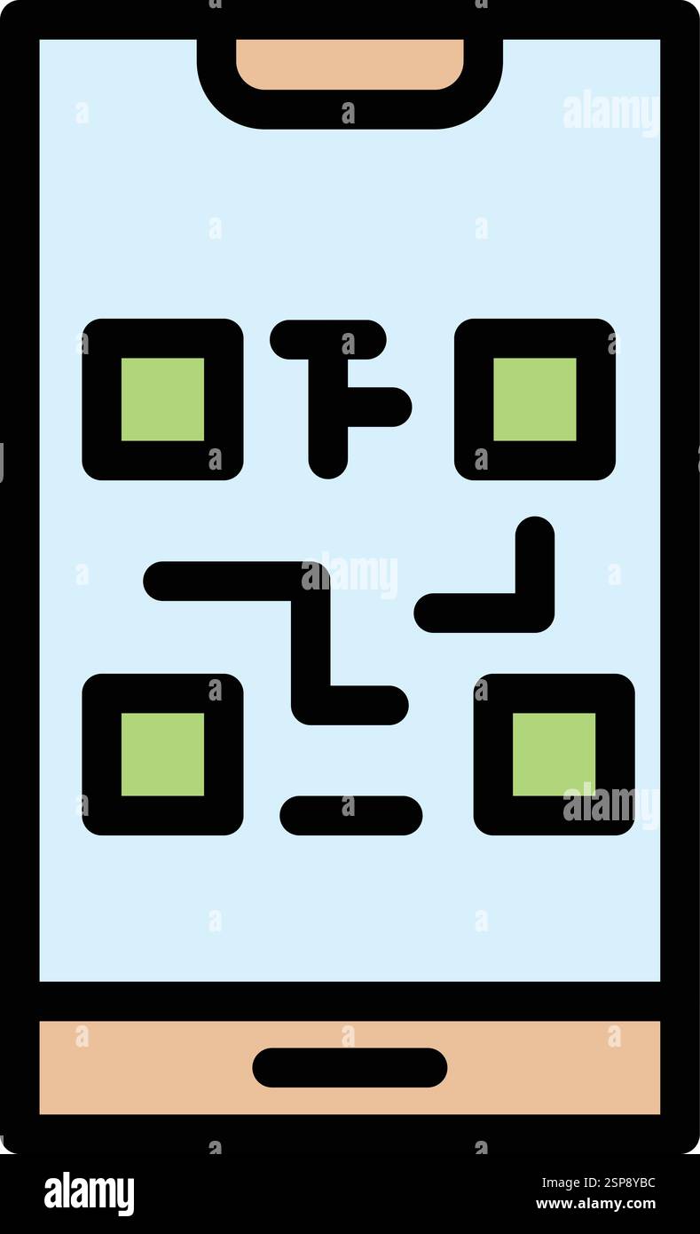 Qr code Vector Icon Design Illustration Stock Vector