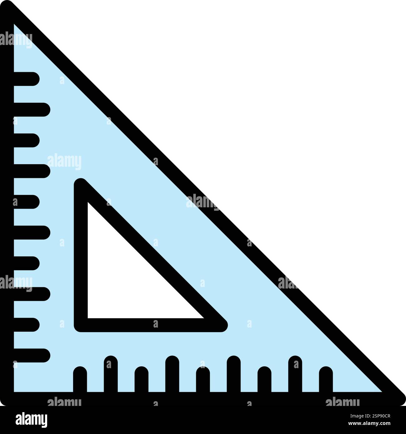 Set Square Vector Icon Design Illustration Stock Vector