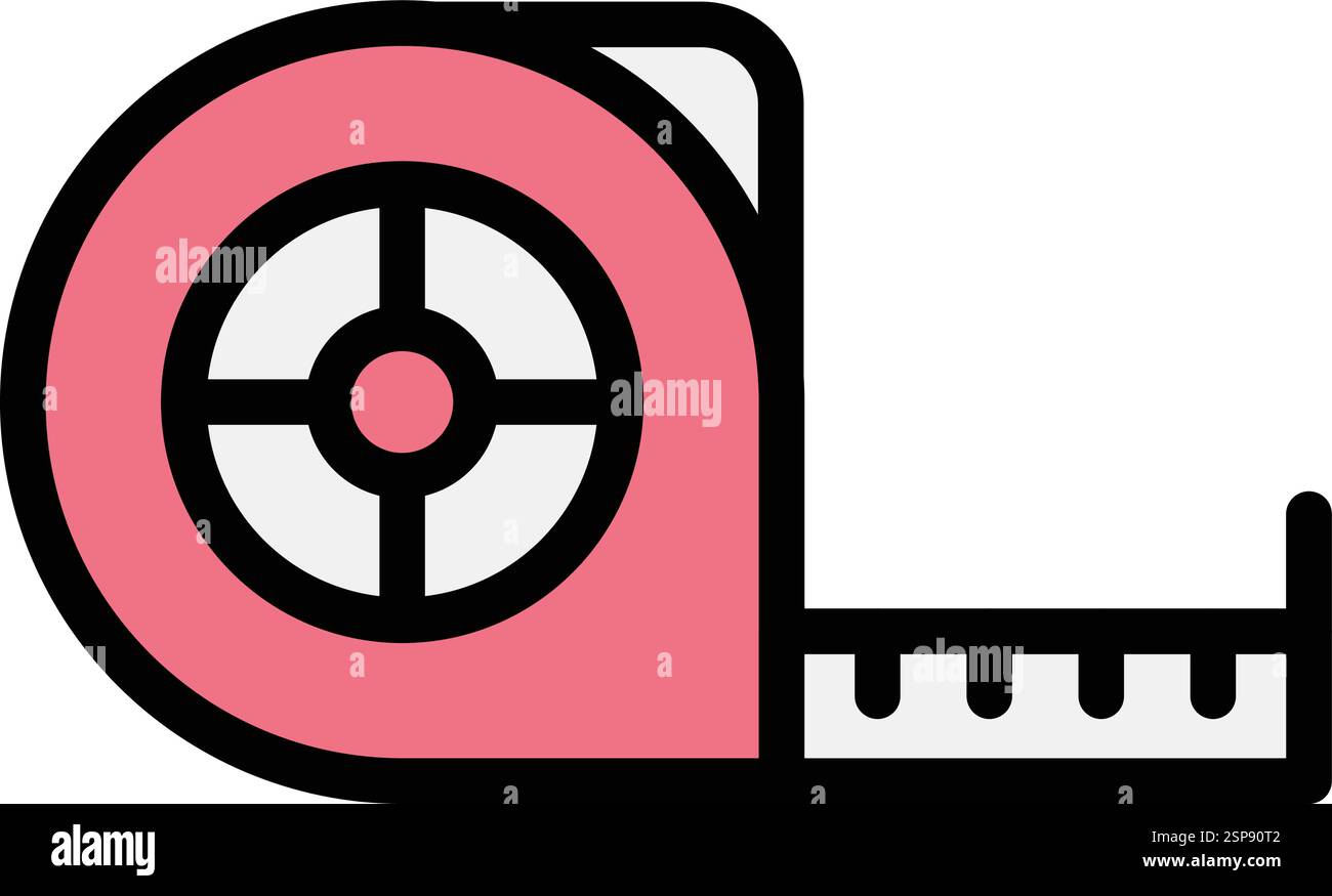 Measuring tape Vector Icon Design Illustration Stock Vector