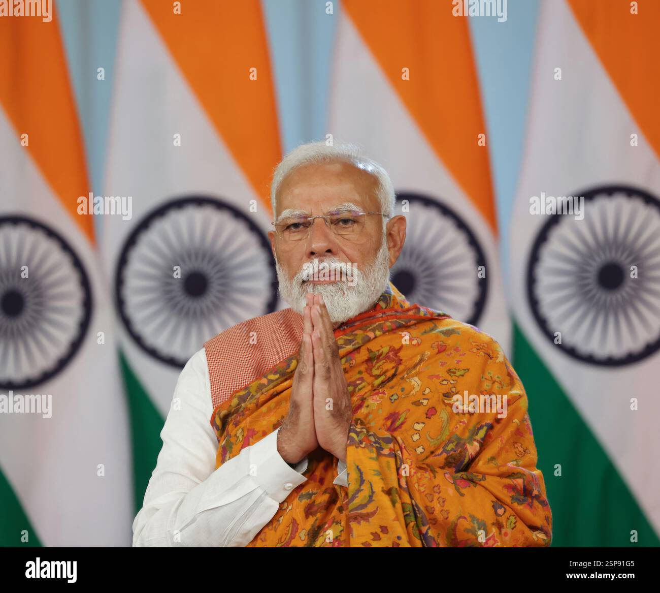 Washington DC, USA. 13th Feb, 2025. Indian Prime Minister Narendra Modi ...