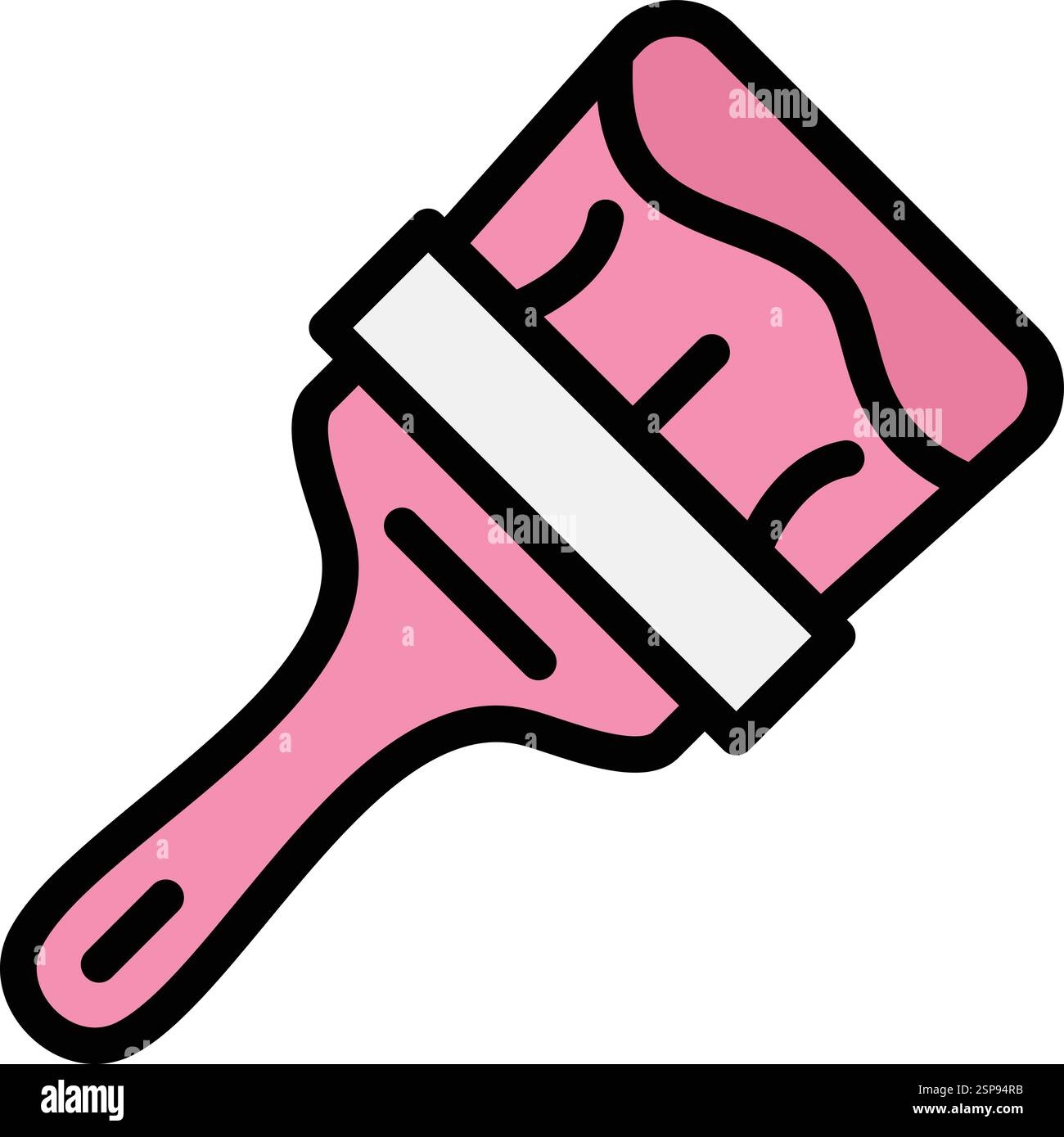 Paint brush Vector Icon Design Illustration Stock Vector
