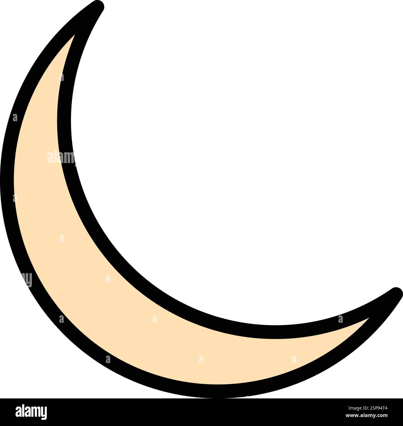 Moon Vector Icon Design Illustration Stock Vector