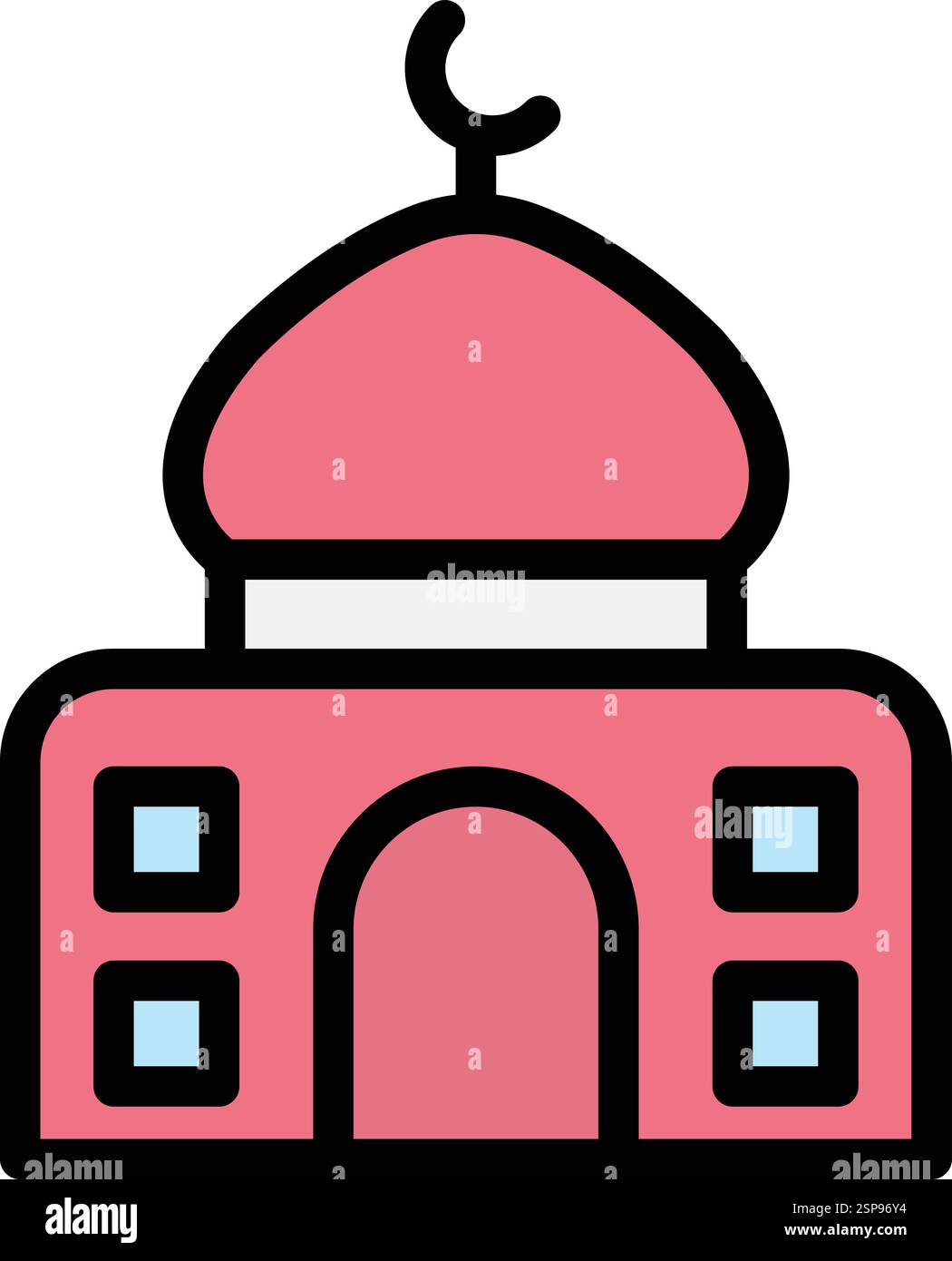 Dome Vector Icon Design Illustration Stock Vector