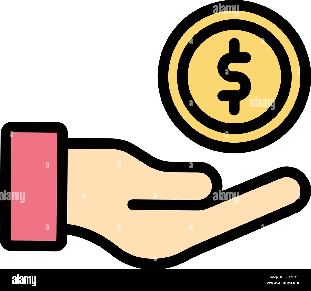 Donation Vector Icon Design Illustration Stock Vector
