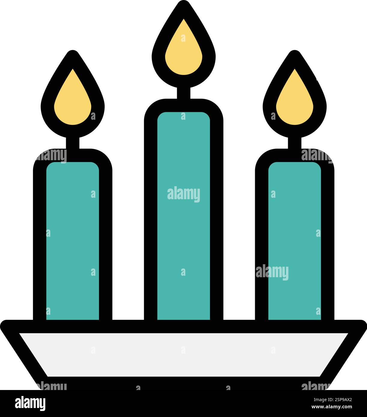 Candle Vector Icon Design Illustration Stock Vector