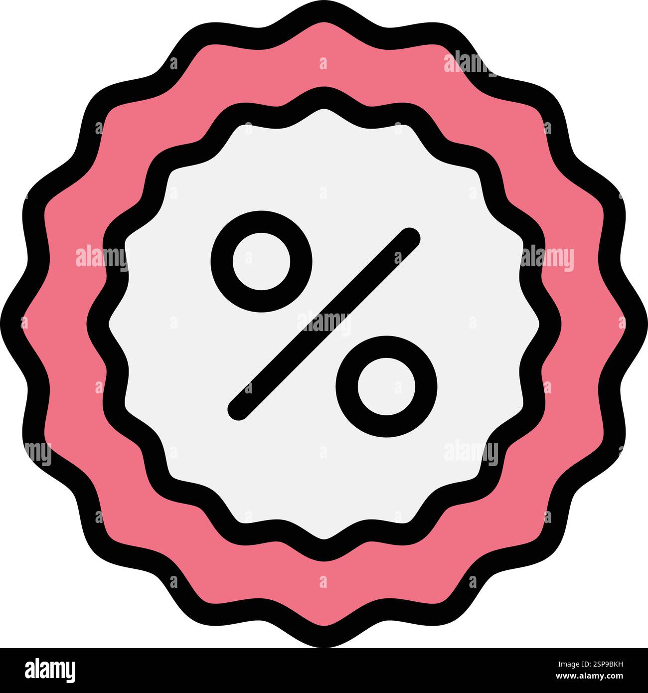 Discount Vector Icon Design Illustration Stock Vector