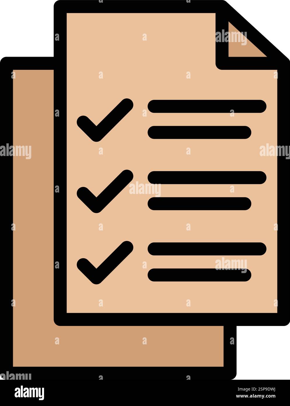 List Vector Icon Design Illustration Stock Vector
