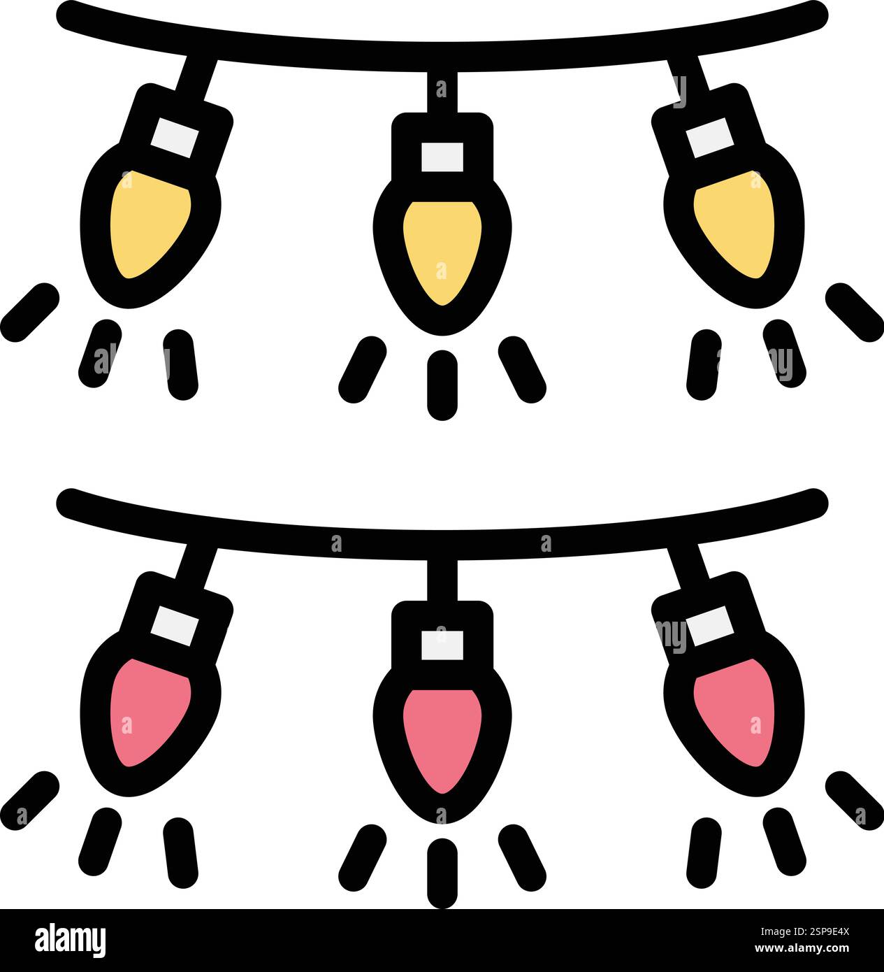 Garland Vector Icon Design Illustration Stock Vector